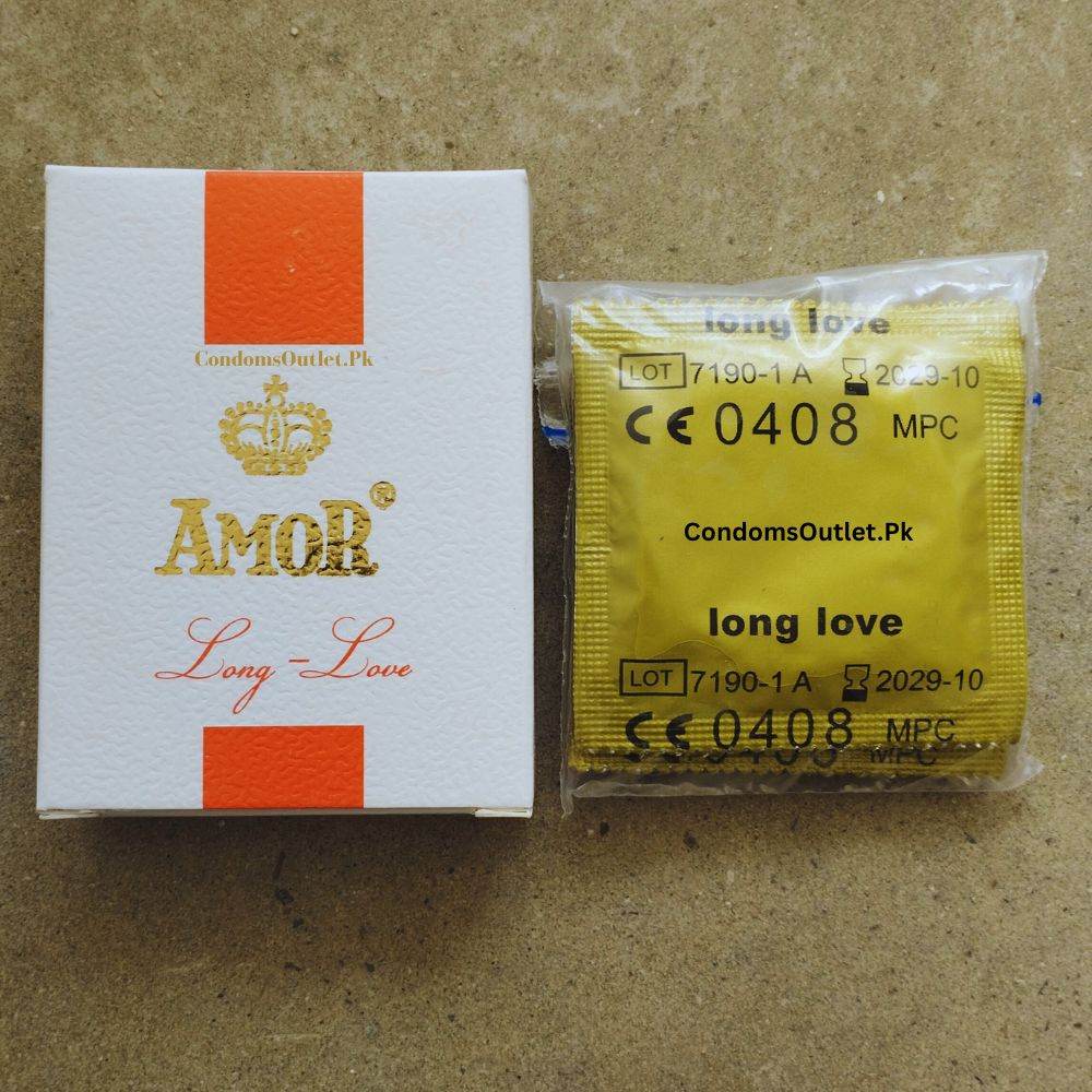 Amor Long Love Dotted Condoms - CondomsOutlet.Pk