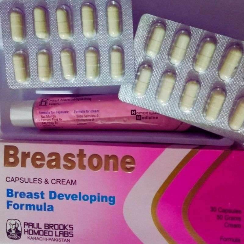 Breastone Breast Developing Formula - Capsules & Cream - CondomsOutlet.Pk