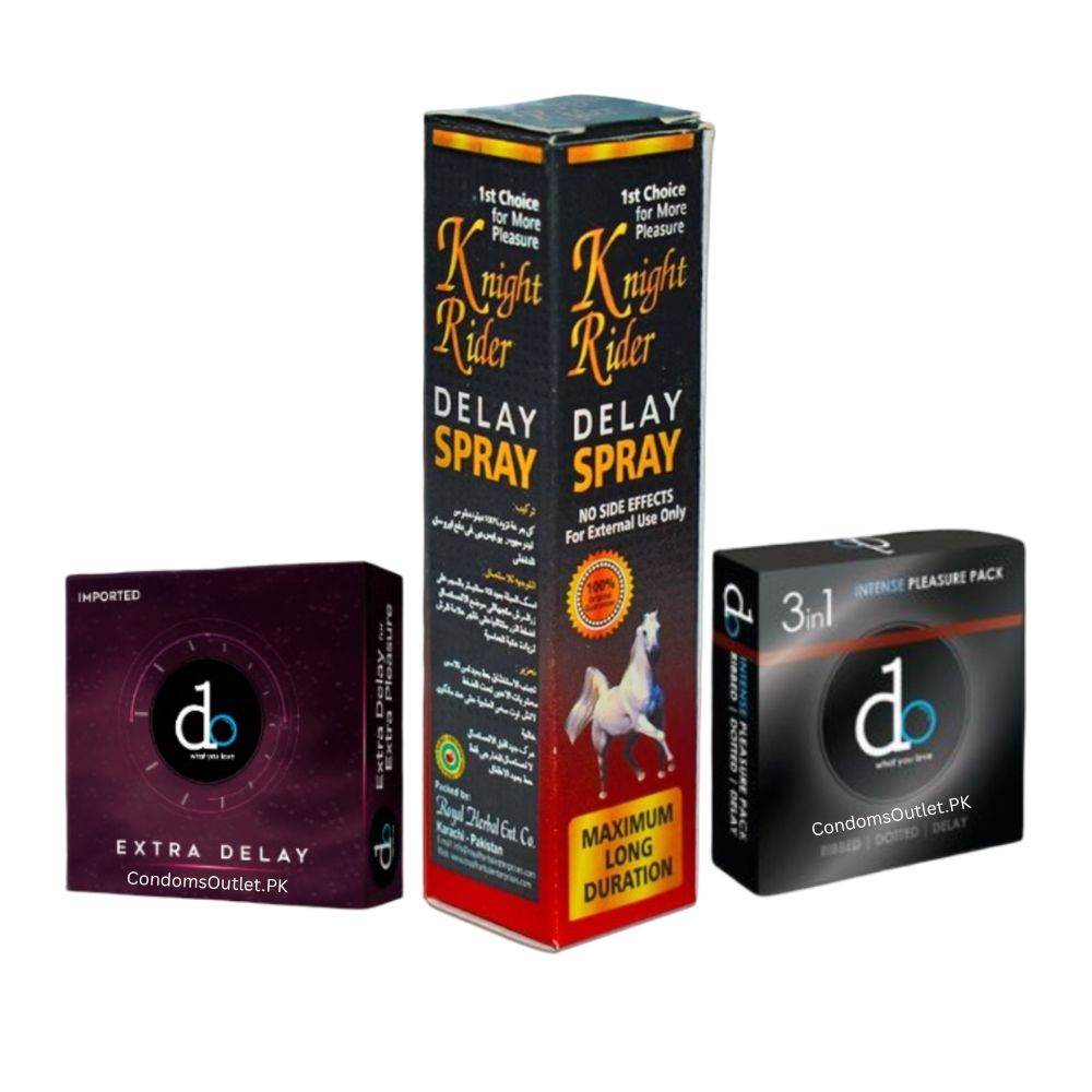 Buy Ultimate Delay Bundle | Delay Spray & Condoms | CondomsOutlet.Pk