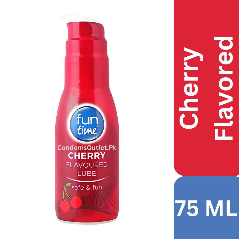 Buy Funtime Cherry Lube (75ml) Online | Flavored Fun | CondomsOutlet.Pk