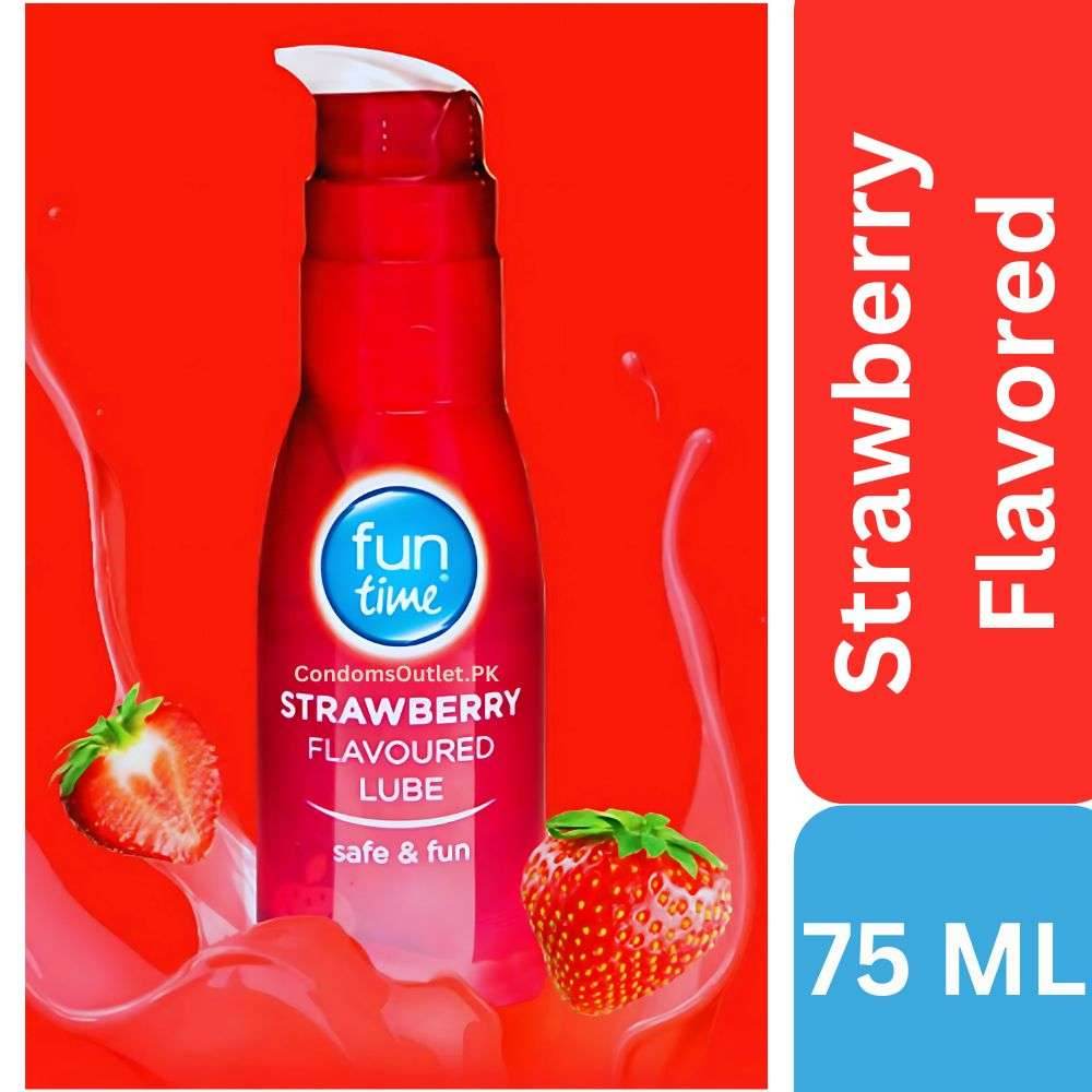 Funtime Strawberry Flavored Lube - 75ml Tube