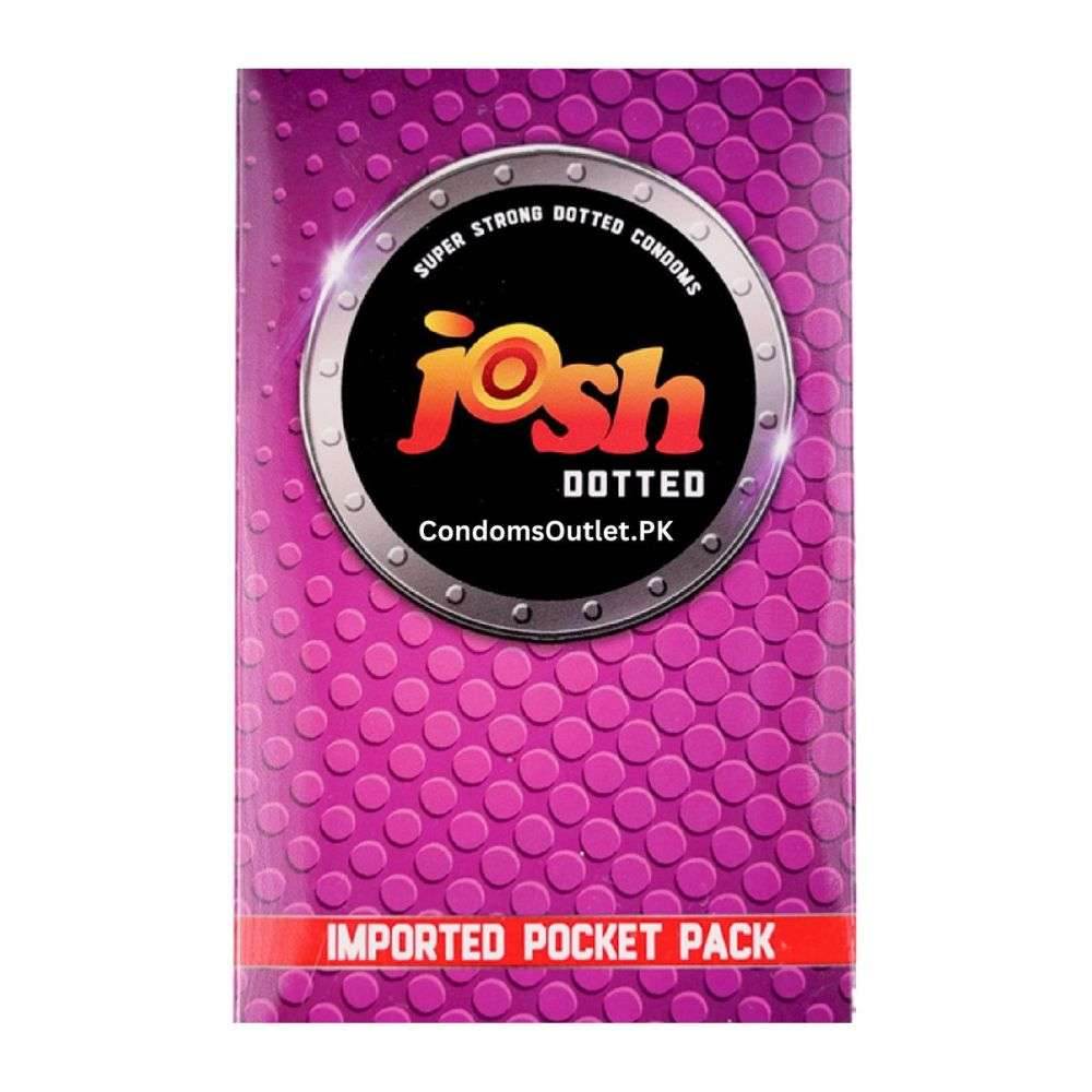 Buy Josh Dotted Condoms (3s) Online | Enhanced Pleasure | CondomsOutlet.Pk