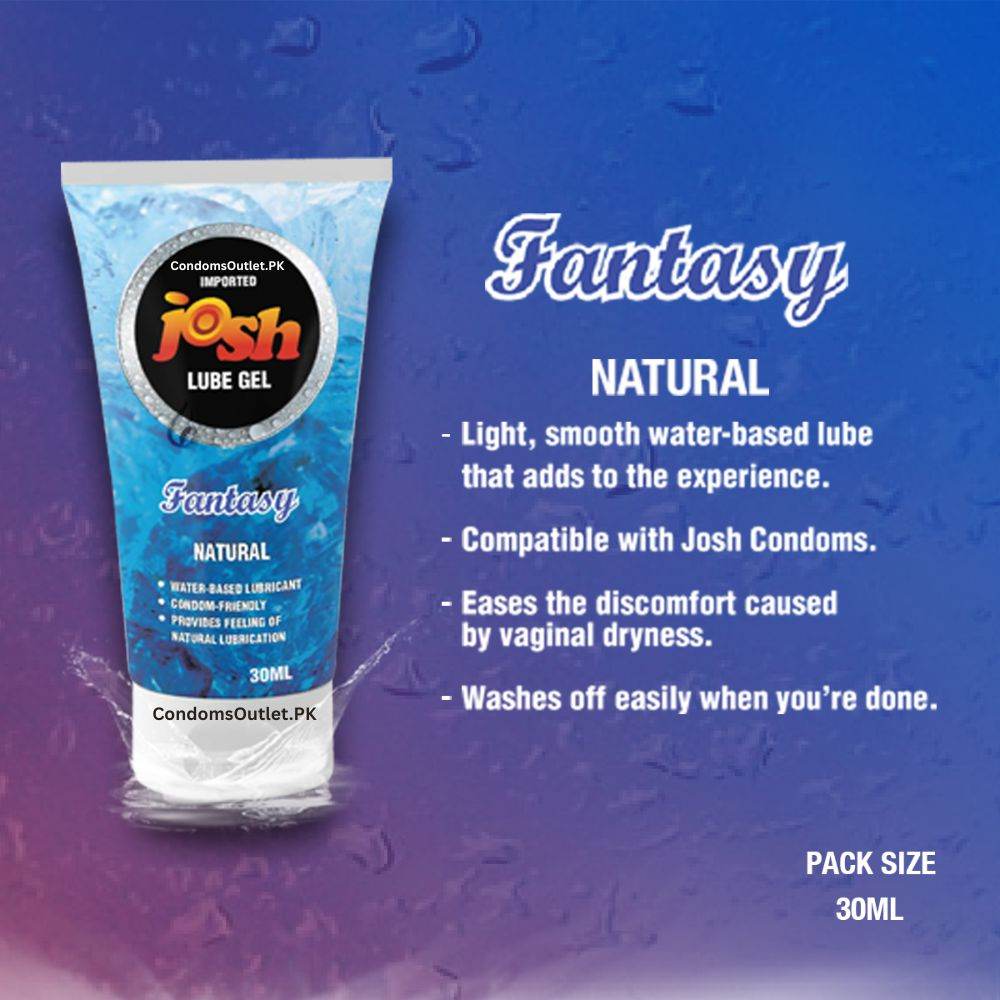 Buy Josh Fantasy Natural Lube (30ml) | Smooth Comfort | CondomsOutlet.Pk
