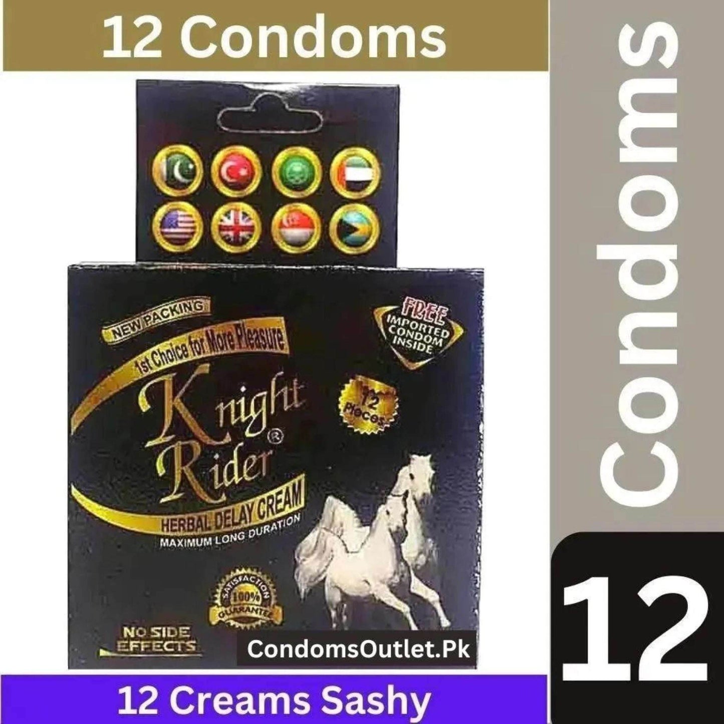 Buy Knight Rider Condom & Delay Cream Pack | Performance & Protection | CondomsOutlet.Pk