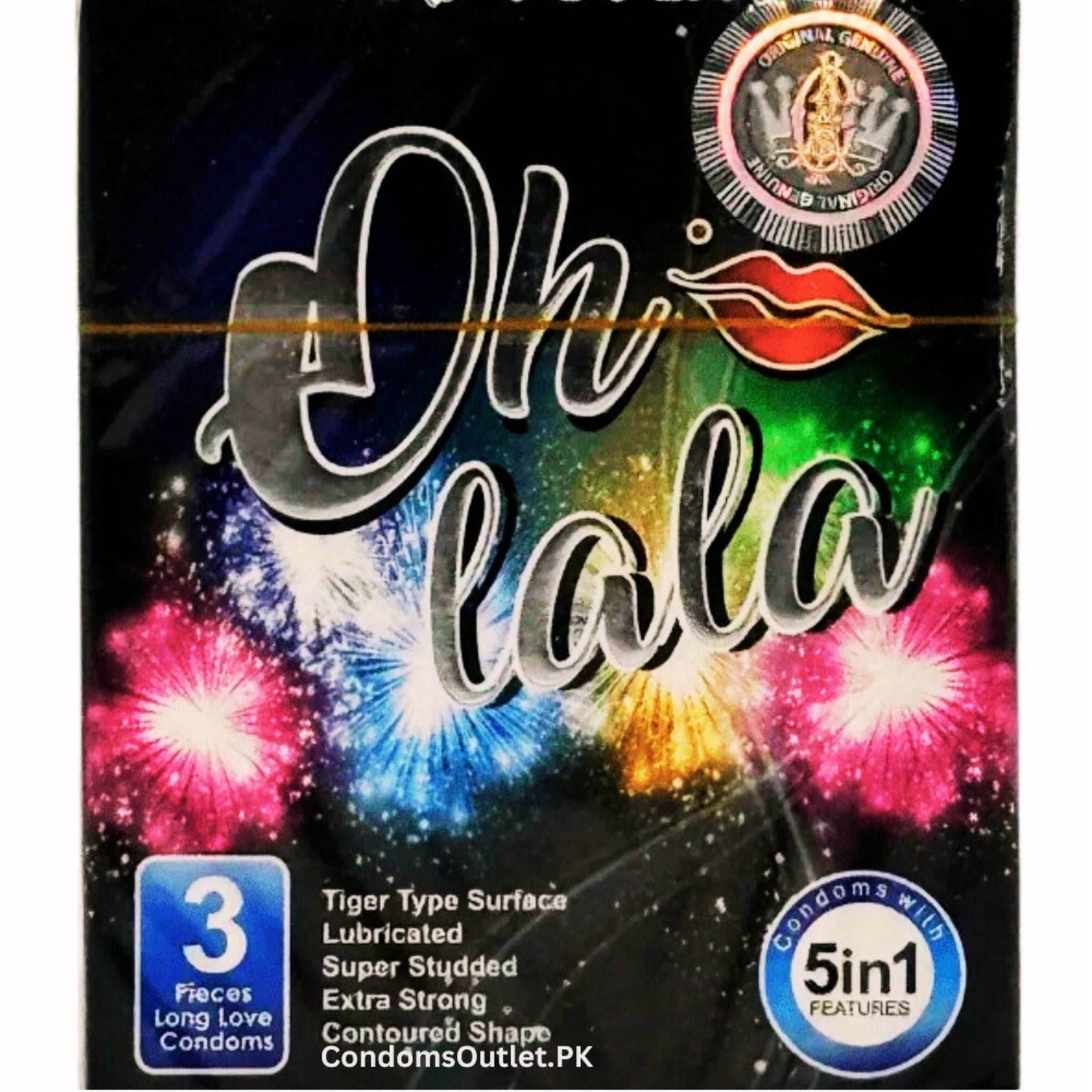 Buy Oh Lala Tiger Type Condoms (3s) | Studded & Contoured | CondomsOutlet.Pk