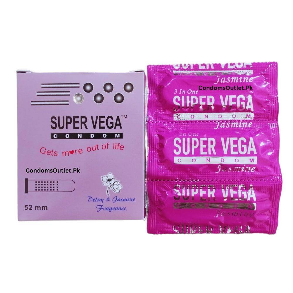Super Vega Jasmine Scented Condoms - CondomsOutlet.Pk