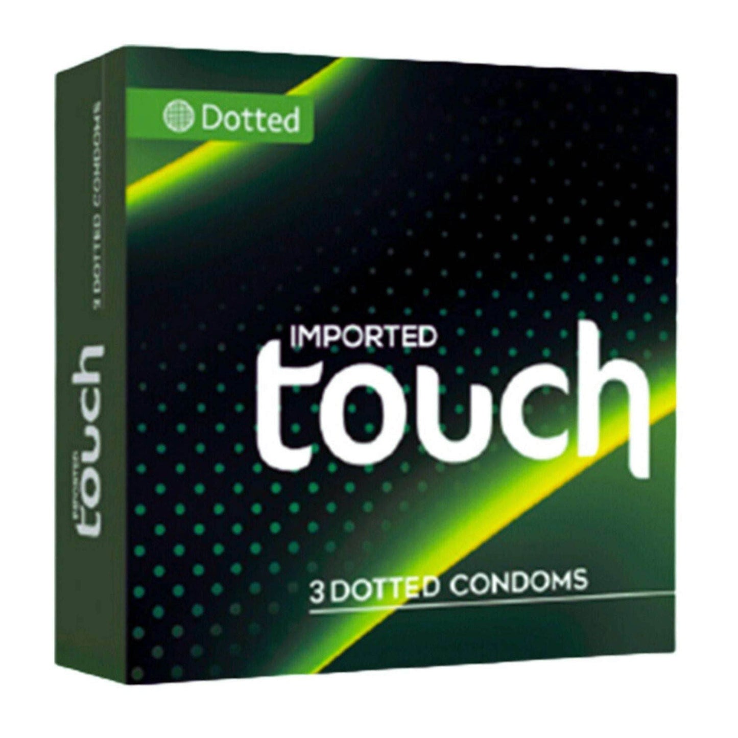 Box of Touch Dotted Condoms for extra sensation - Pack of 3