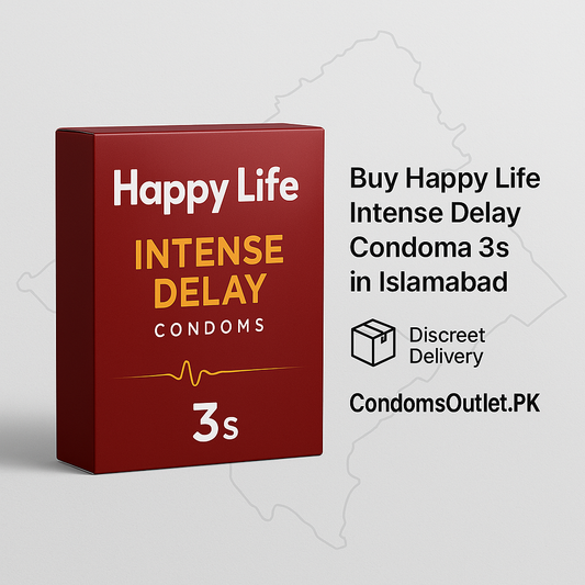 Buy Happy Life Intense Delay Condoms 3s in Islamabad – Discreet Delivery by CondomsOutlet.PK - CondomsOutlet.Pk