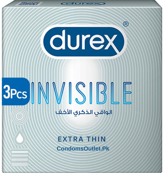 Durex Invisible Condoms 3s – Feel Closer Than Ever - CondomsOutlet.Pk