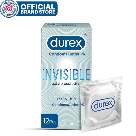 Durex Invisible Extra Thin Condoms 12s – Closer Than Ever - CondomsOutlet.Pk