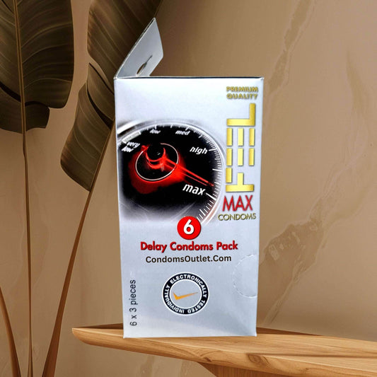 Feel Max Delay Condom Dispenser – Ultimate Confidence in Every Experience - CondomsOutlet.Pk