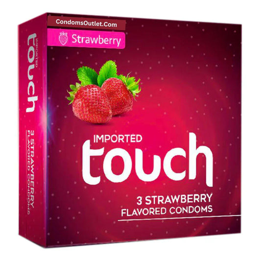 Touch Strawberry Flavored Condoms – Taste the Sweetness of Love - CondomsOutlet.Pk