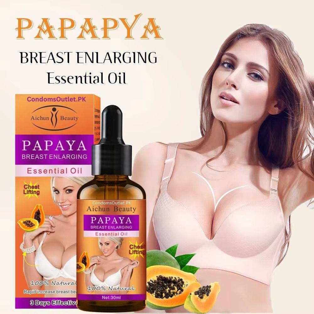 Aichun Beauty Papaya Breast Enlarging Oil 30ml - CondomsOutlet.Pk
