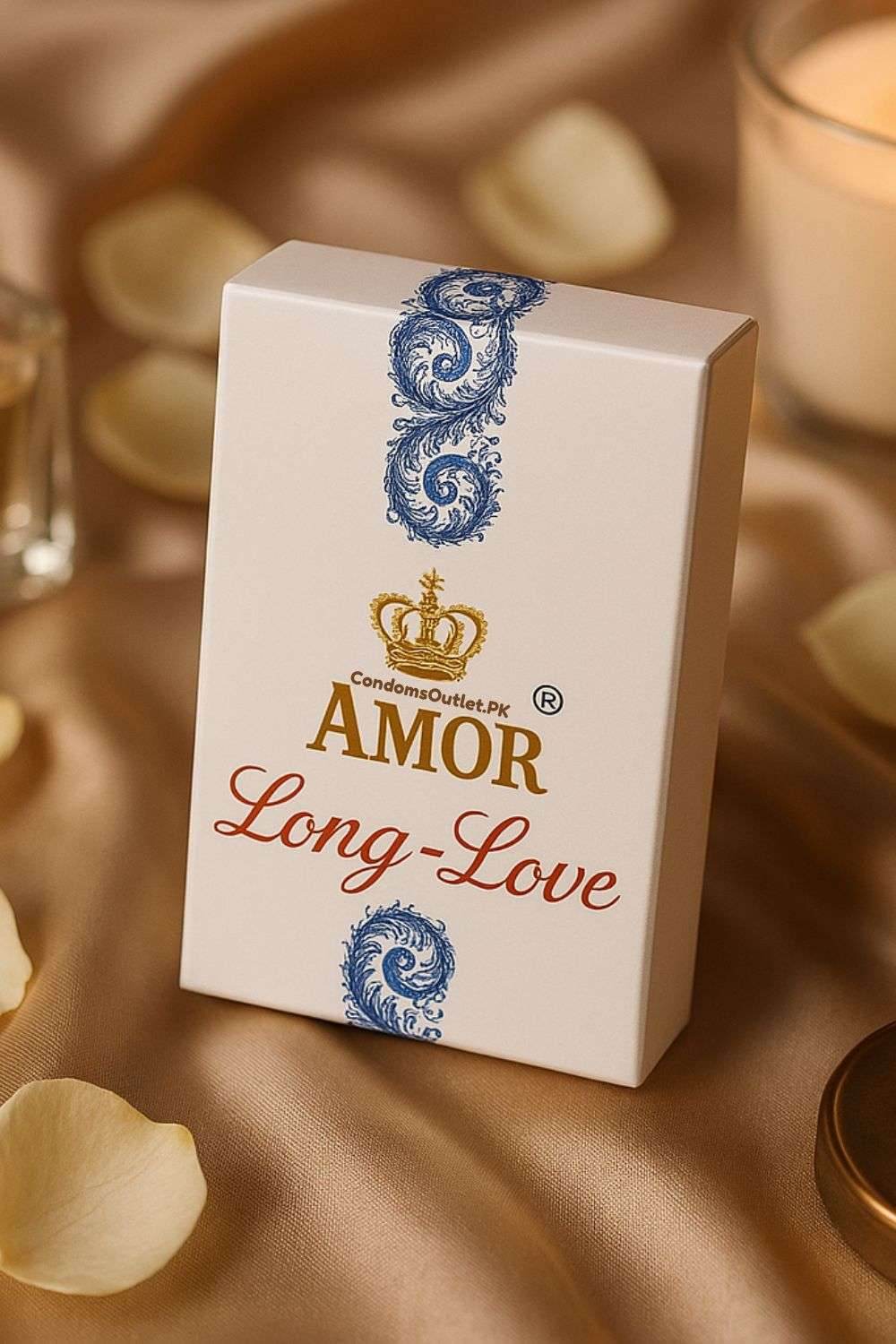 Buy Amor Long Love Delay Condoms (3s) | Extended Pleasure | CondomsOutlet.Pk
