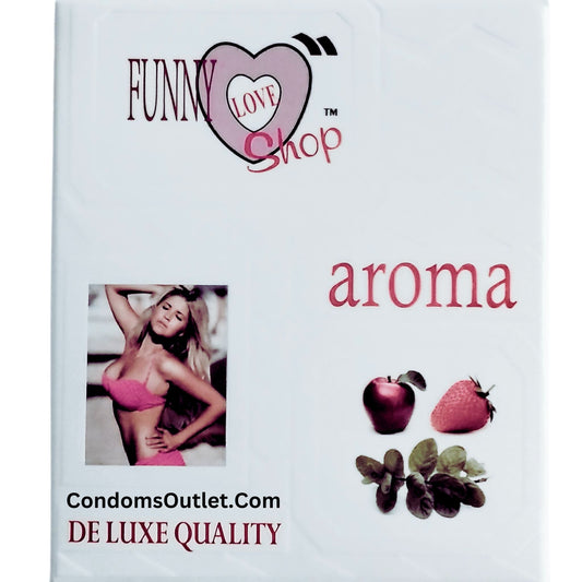 Aroma Flavored Condoms - Apple, Mint, Strawberry