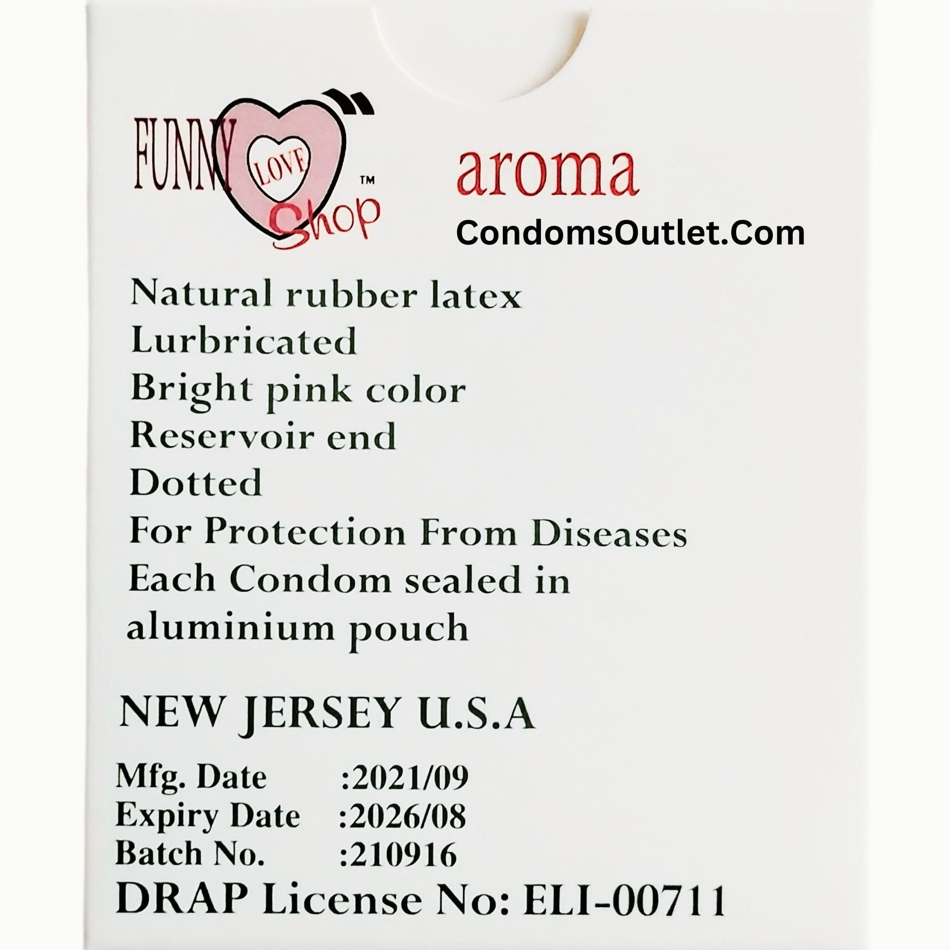 Aroma Flavored Condoms - Apple, Mint, Strawberry