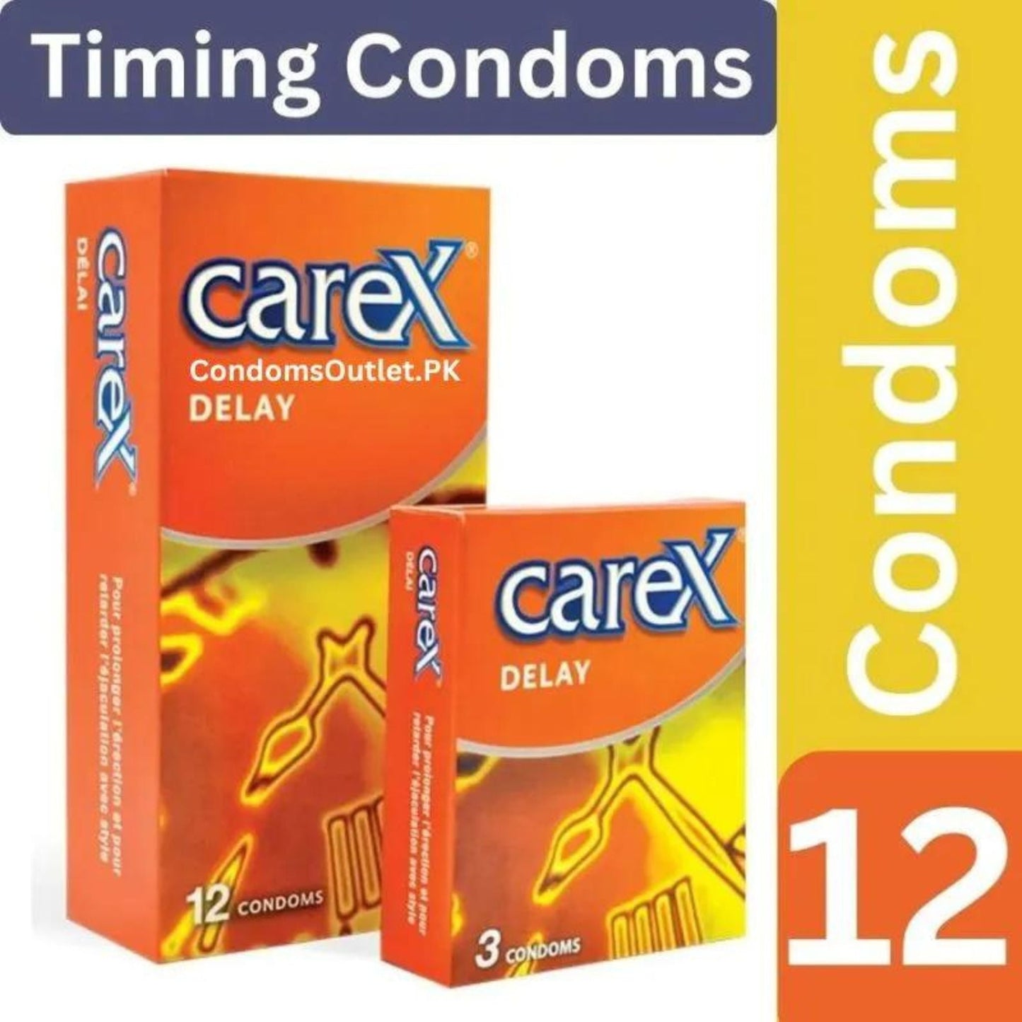 Carex Delay Condoms 12's