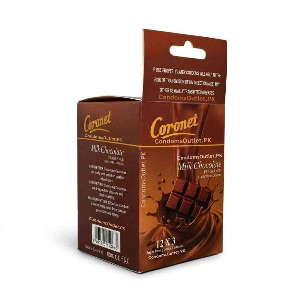 Coronet Milk Chocolate Condoms – Dotted (36 Pack)