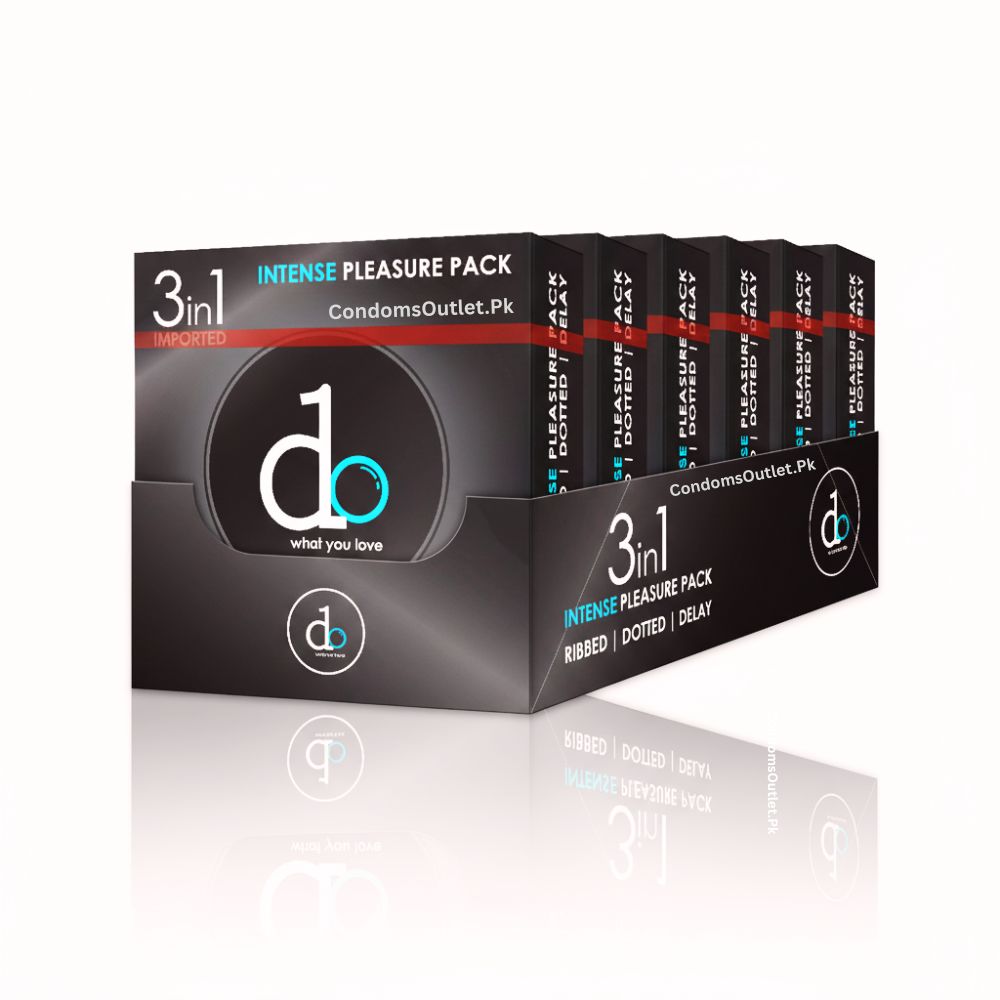 Buy DO 3-in-1 Condoms (18s) | Ribbed, Dotted & Delay | CondomsOutlet.Pk
