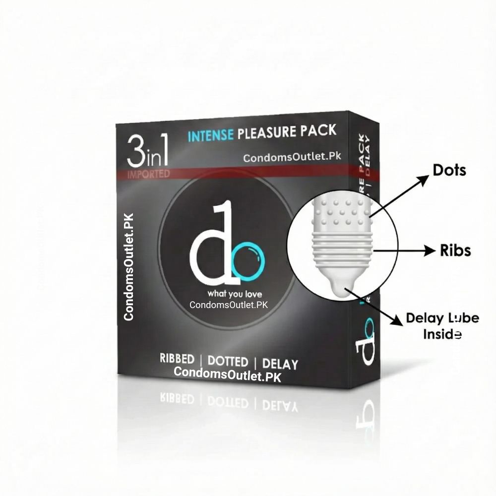 Do 3-in-1 Condoms (Pack of 3) | Timing & Sensation | CondomsOutlet.pk
