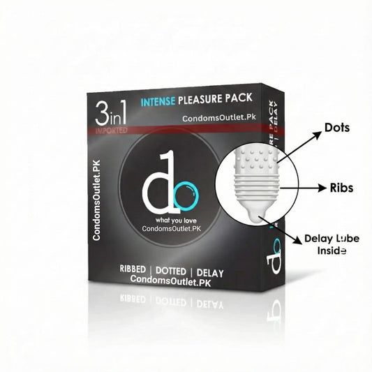 Do 3-in-1 Condoms (Pack of 3) | Timing & Sensation | CondomsOutlet.pk
