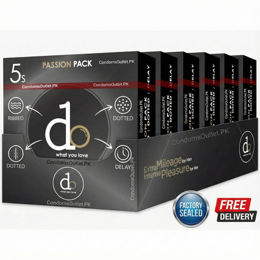 Do 3-in-1 Passion Pack Dispenser (30 Condoms) | Ribbed, Dotted & Delay