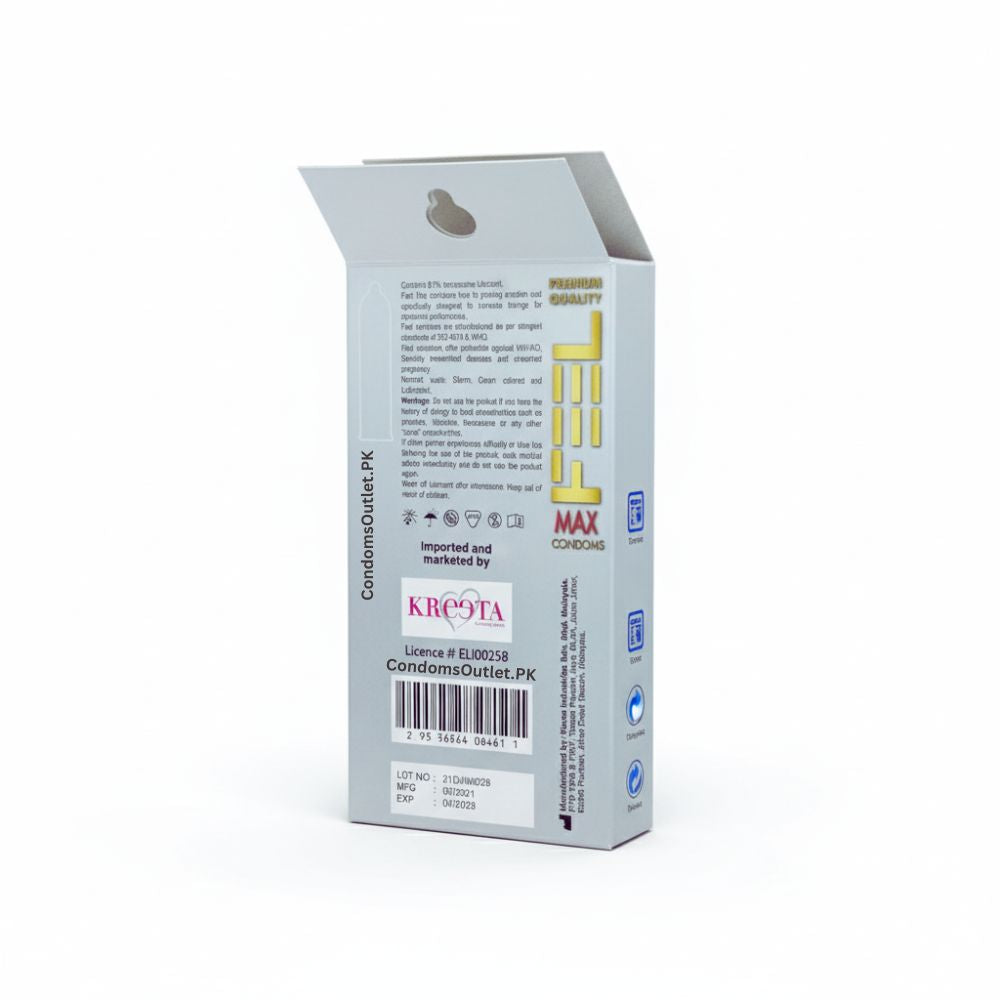 Feel Max Delay Condoms for Maximum Performance - 18 Pack Dispenser - CondomsOutlet.Pk