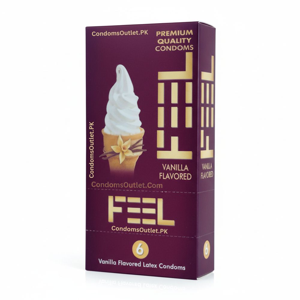 Feel Vanilla Flavored Condoms for a Sensual Experience - CondomsOutlet.Pk