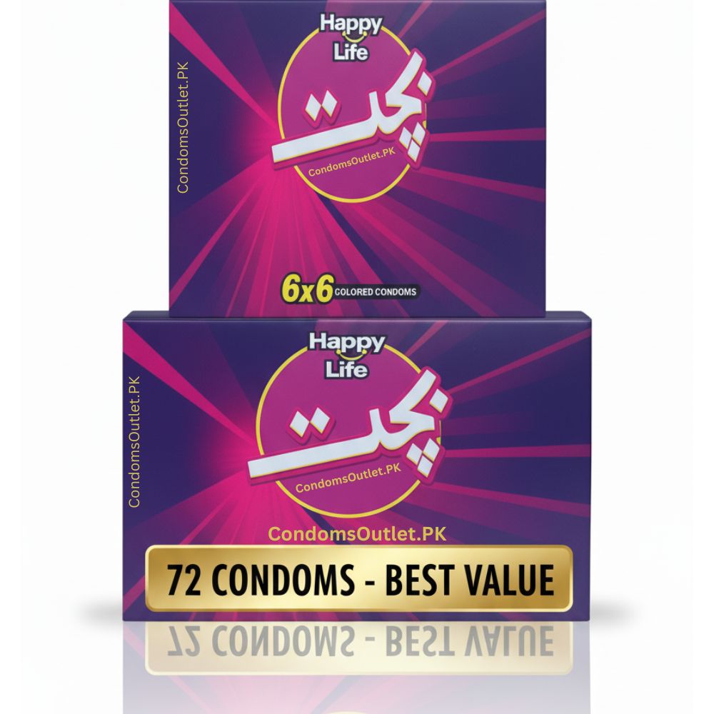Happy Life Bachat Colored Condoms – 72 Pack