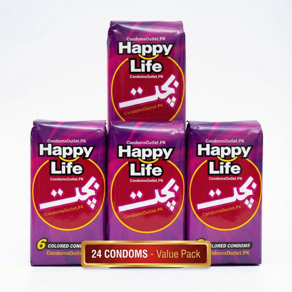 Happy Life Bachat Mega Bundle (24 Colored Condoms)
