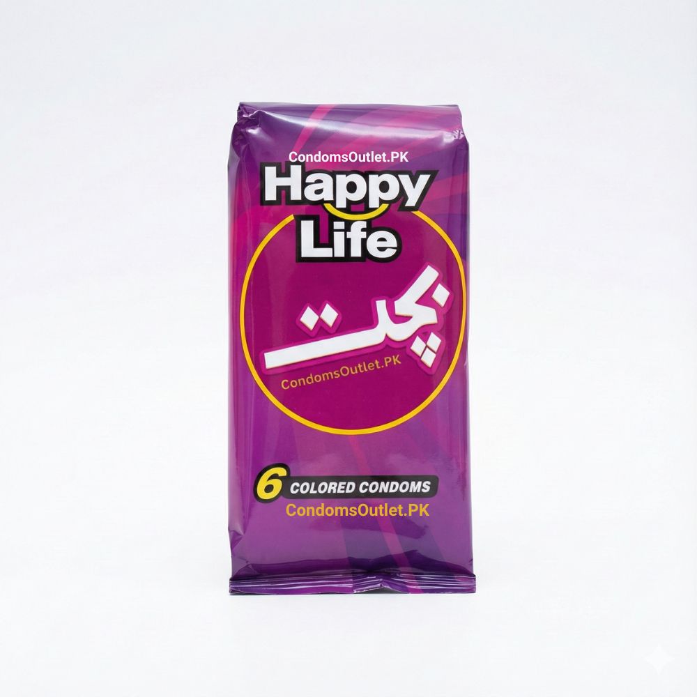 Happy Life Bachat Pack (6 Colored Condoms) | Economy Price