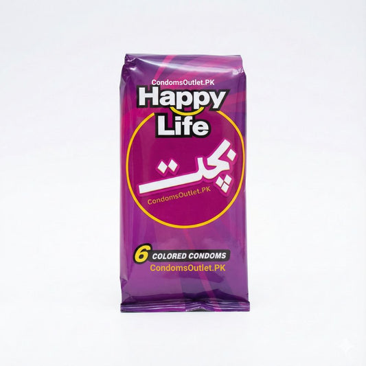 Happy Life Bachat Pack (6 Colored Condoms) | Economy Price