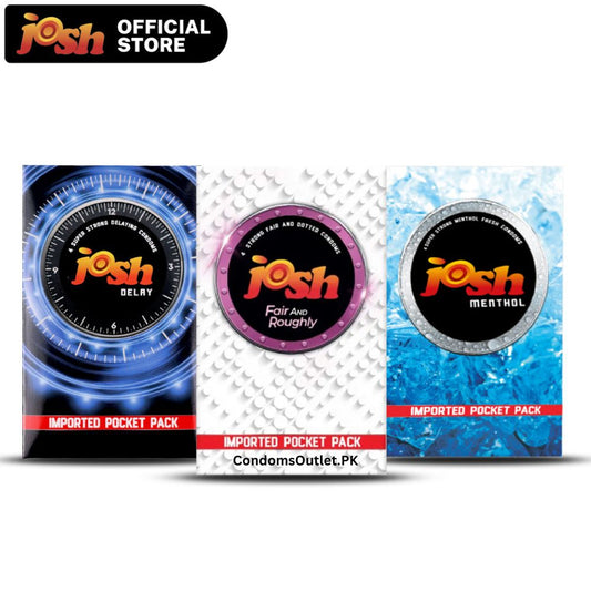 Josh Bundle of Delay, Fair & Roughly, Menthol Condoms