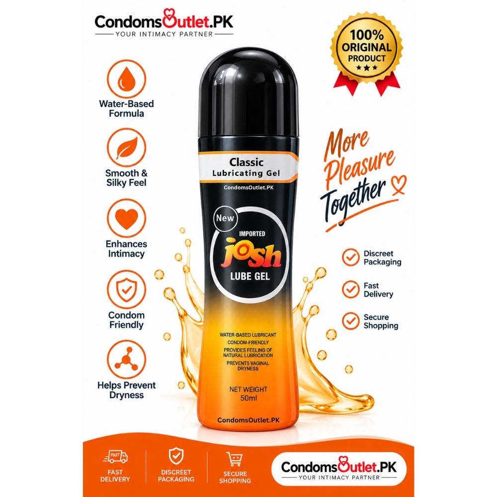 Josh Classic Lube Gel 50ml natural personal lubricant front packaging - CondomsOutlet.Pk