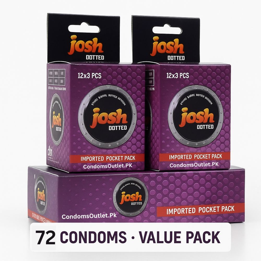 Josh Dotted Condoms 72 Pack Pakistan