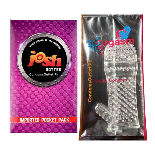 Buy Josh Dotted & Crystal Condom Deal | Sensation Pack | CondomsOutlet.Pk
