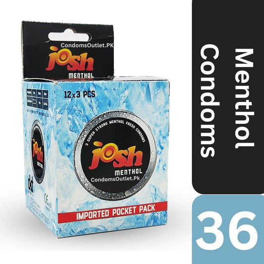 Buy Josh Menthol Condoms (36s) Online | Cooling Sensation | CondomsOutlet.Pk