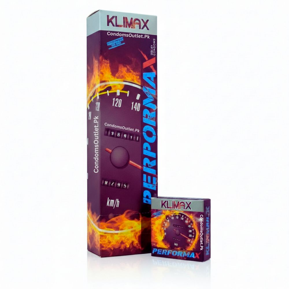 Dispenser box of Klimax Performax 3-in-1 Delay, Studded, and Contoured Condoms - Pack of 24

