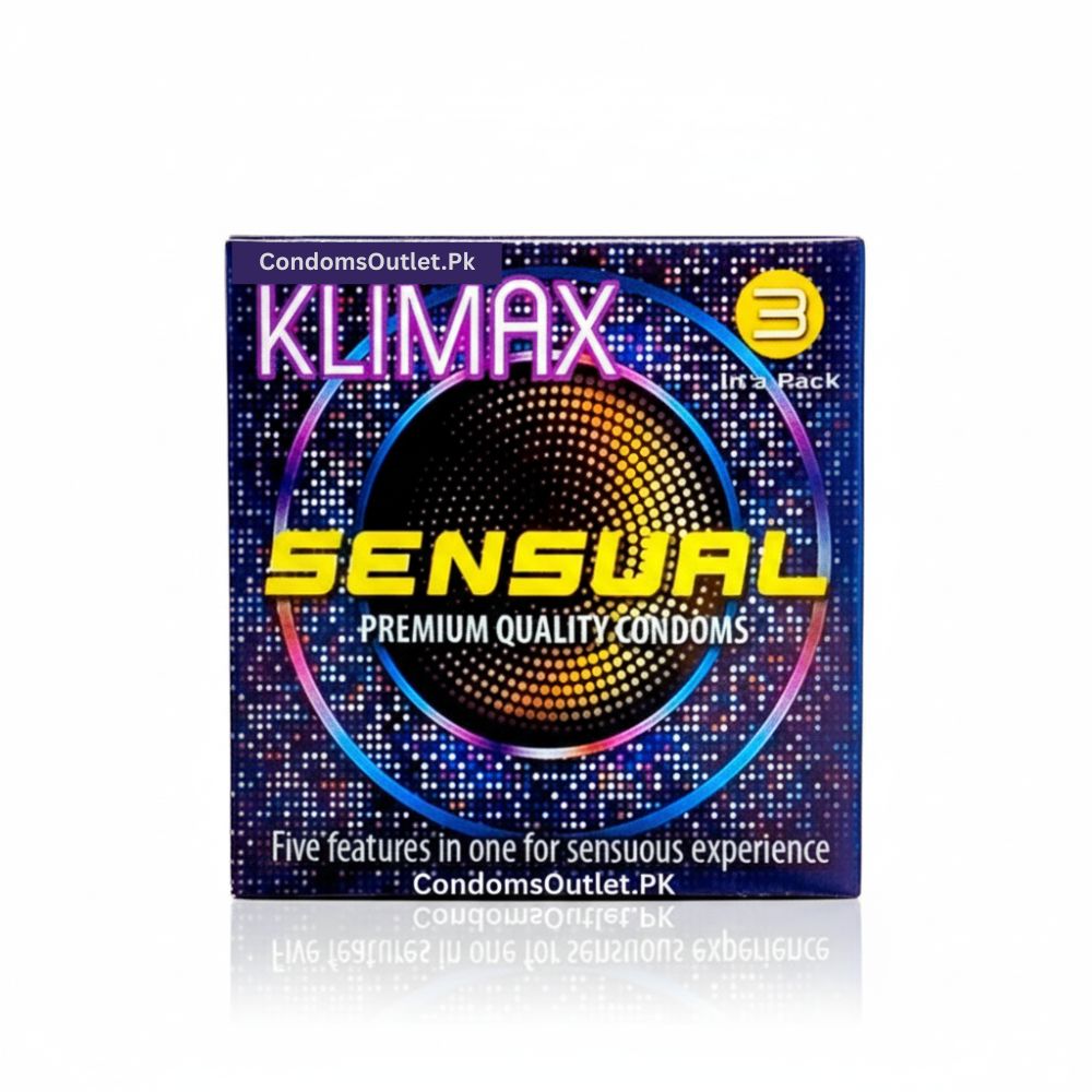 Buy Klimax Sensual 5-in-1 Condoms (3s) | Total Sensation | CondomsOutlet.Pk

