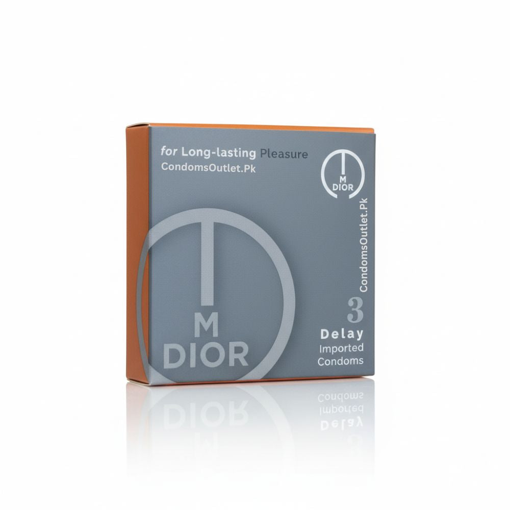 Box of M Dior Delay Condoms for lasting performance - Pack of 3