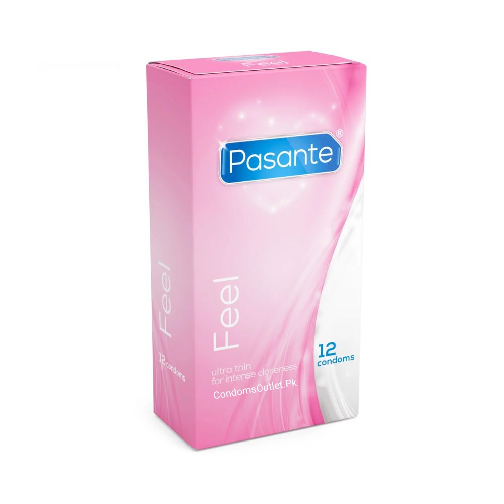 Buy Pasante Feel Ultra-Thin Condoms (12 Pack) | Intense Closeness | CondomsOutlet.Pk