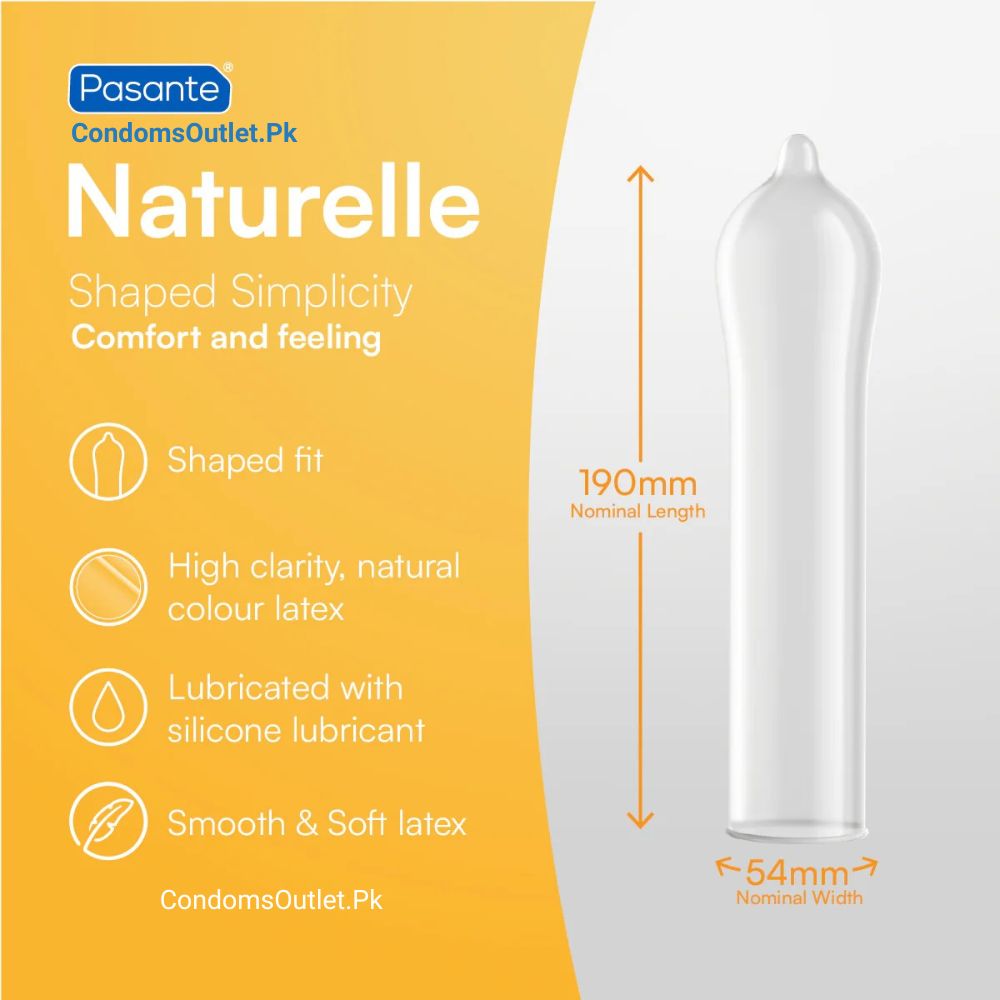 Pasante Naturelle Condoms – Natural Fit - 12 Pack