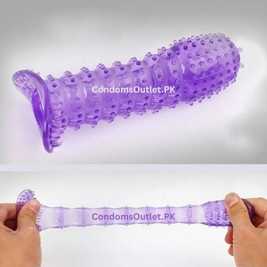 Reusable Silicone Condom Sleeve – Soft Crystal Enhancement