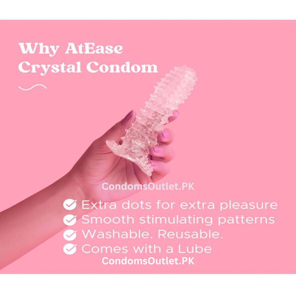 Reusable Silicone Condom Sleeve – Soft Crystal Enhancement