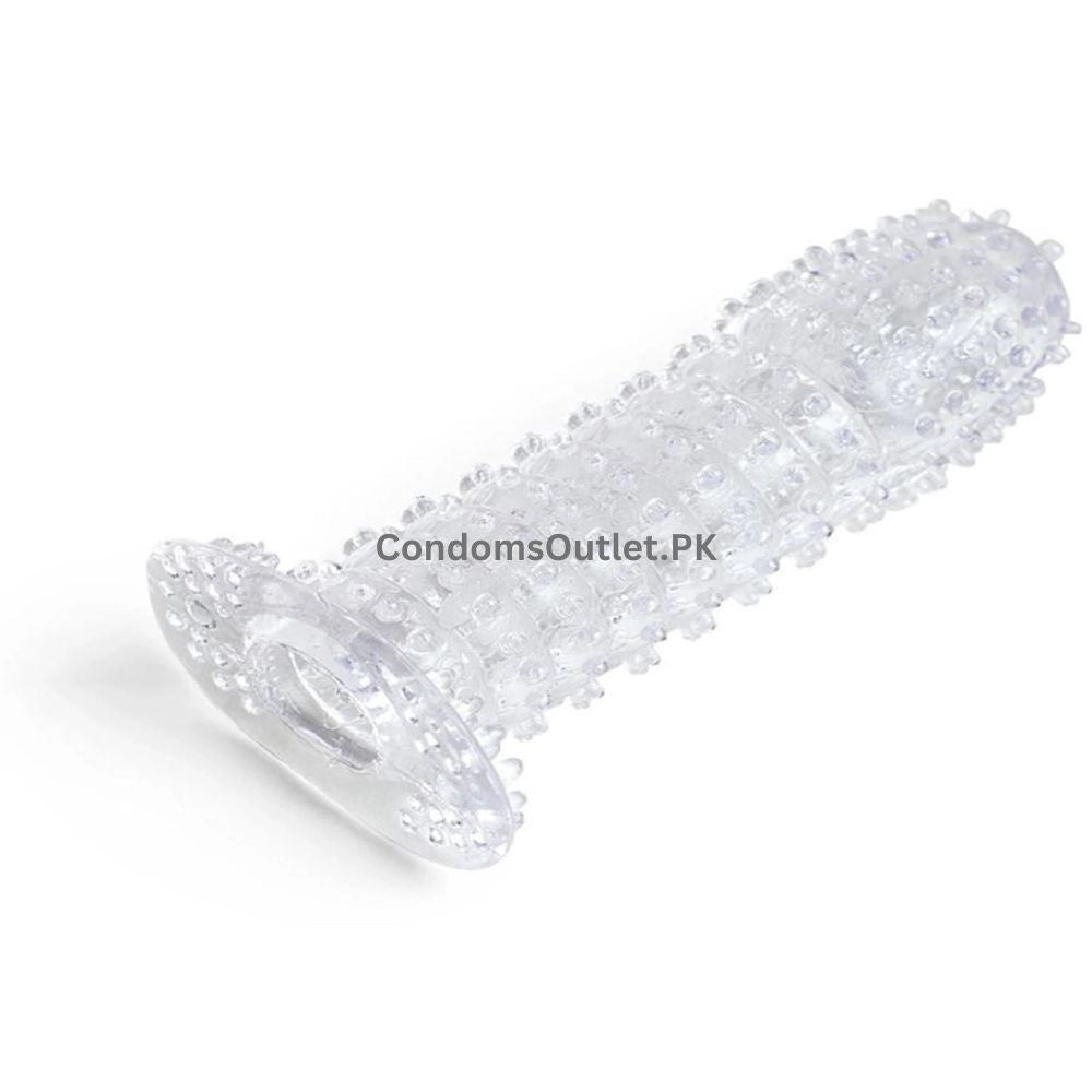 Reusable Silicone Condom Sleeve – Soft Crystal Enhancement