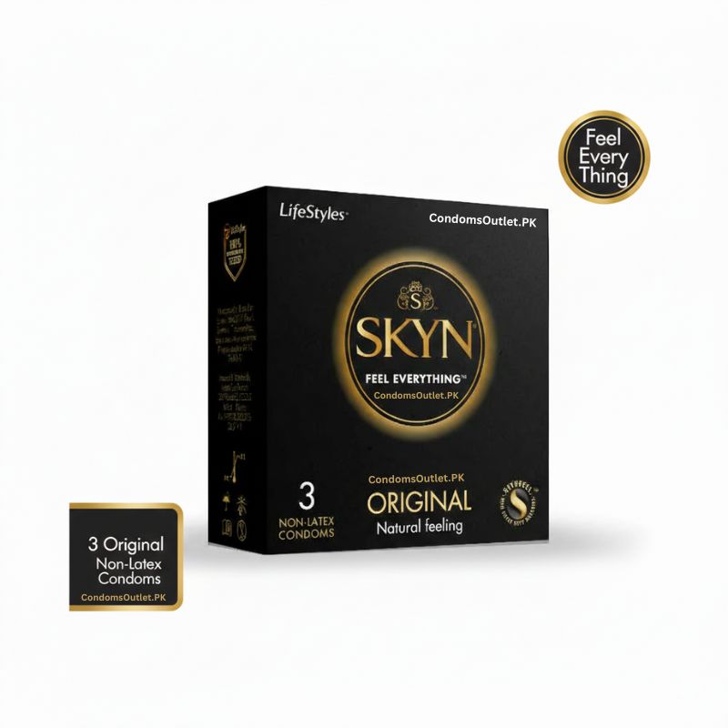 SKYN Original Non-Latex Condoms 3's - Natural Skin-to-Skin Feel