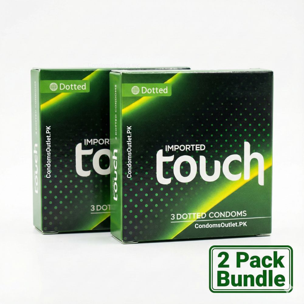 Touch Dotted Condoms (Pack of 6) | Double Pleasure Bundle | 2 x 3s