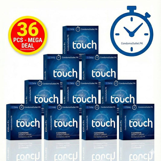 Touch Delay Condoms (40 Pack) – Super Bachat Bundle – Climax Control
