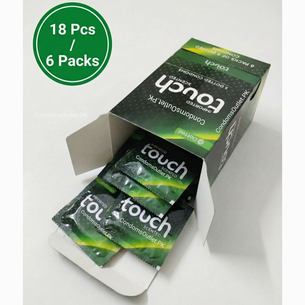 Touch Dotted Condoms (18 Pack) | Dispenser Price | CondomsOutlet.pk