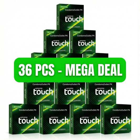 Touch Dotted Condoms (36 Pack) | Super Bachat Bundle | 12 x 3s